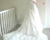 Rennaissance - Handmade Beaded Lace Vintage Style Bridal Gown