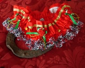 Red Valentine Festive Wedding Garter Handmade