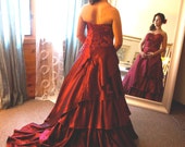 Bellatrix - Handmade Alternative Custom Valentine Bridal Gown