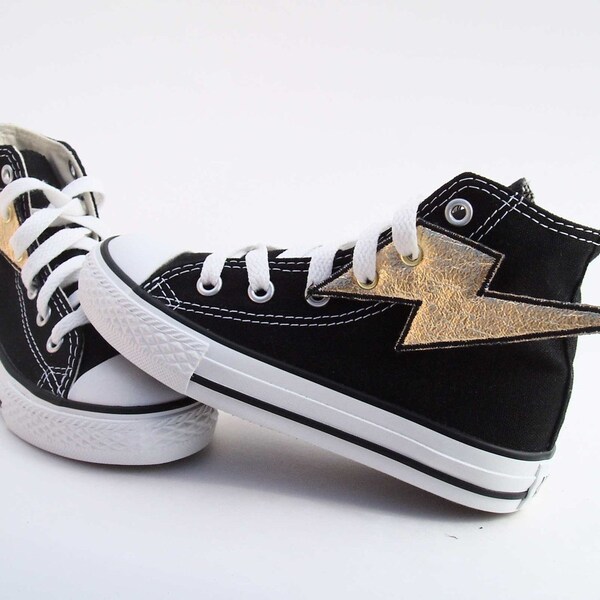 Superhero Shoes- Gold Lightning