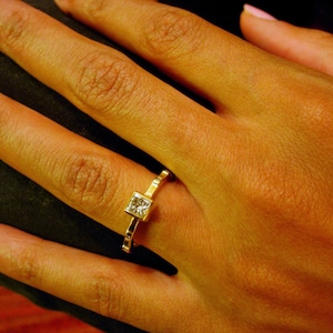 Princess cut diamond ring image 1