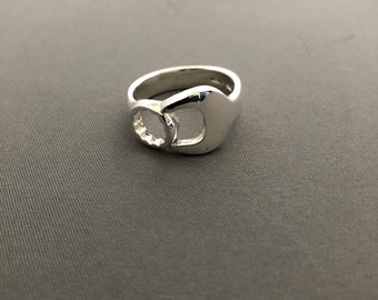 Silver spanner ring