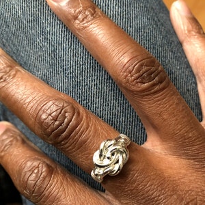 Silver knot ring