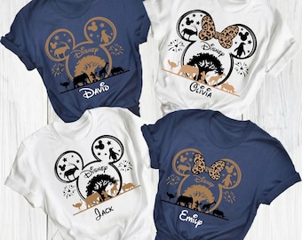 Disney Safari Squad Family Shirt, Disney Animal Kingdom Vacation Tees, Custom Disney Animal Kingdom 2026 Shirt, Safari Name Trip 2026 Shirt