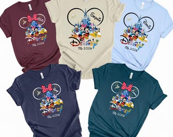 Custom Disney Trip 2026 Shirt, Disney Trip shirt, Disney Family Vacation Shirt, Disney world family shirt,  Disney Family Matching Shirt