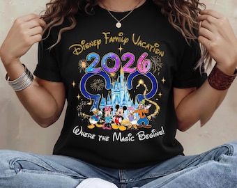 Personalized Disney Family Vacation 2026 Shirt D181, Disney Family Matching Shirt, Disney Shirt, 2026 Disney tees, Disney Vacation T-shirt