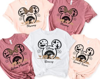 Custom Disney Animal Kingdom 2026 Shirt, Disney Safari Squad Family Shirt, Disney Animal Kingdom Vacation Tees, Safari Name Trip 2026 Shirt