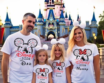 Disney Family Matching Shirt, 2026 Disney Tees, Custom Disney 2026 Shirt, Disneyworld Shirts, Disney Trip Shirts, Disney Vacation T-Shirt