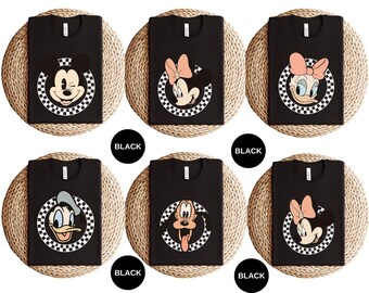 Retro Disney Trip T-shirt, Mickey and Friends Tees, Disney Family Vacation Shirt, Disney All Characters Shirt, Disney Shirt, Disneyland Tee