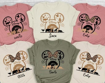 Custom Disney Animal Kingdom 2026 Shirt, Disney Safari Squad Family Shirt, Disney Animal Kingdom Vacation Tees, Safari Name Trip 2026 Shirt