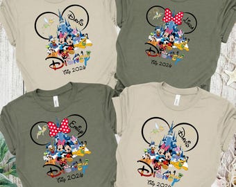 Disney Family Vacation Shirt, Custom Disney Trip 2026 Shirt, Disney Trip shirt, Disney Family Matching Shirt, Disney world family shirt 2026