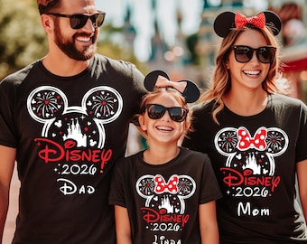 Custom Disney 2026 Shirt, 2026 Disney Tees, Disney Family Matching Shirt, Disney Trip Shirts, Disneyworld Shirts, Disney Vacation T-Shirt