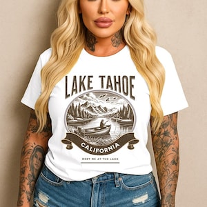 Comfort Colors Lake Tahoe California Unisex T-Shirt, California, California Souvenir, Souvenir Shirt, California T-Shirt, Lake Tahoe Shirt