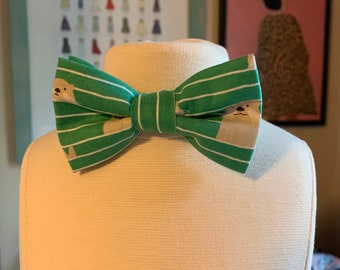 Sea Otter bow tie and Oh George! for boys and men.  He's our friendly and fun loving Sea Otter and Dachshund