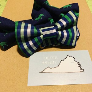 Plaid bow ties and pocket squares for boys and men School Yard Plaid, Navy and Blush Plaid, Sorbet and Cotton Candy image 8