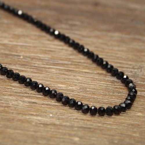 Black Spinel Necklace Black Spinel 