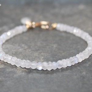 Moonstone Bracelet, Moonstone Jewelry, 14k Gold Filled, Wire Wrap Stone, Hanging Stone Bracelet, Gemstone Jewelry