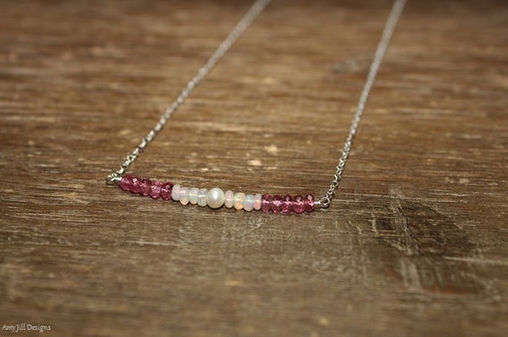 October Birthstones: White Opal and Pink Tourmaline | Linara Custom  Jewellery