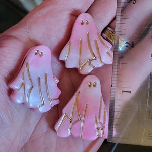 Pink Ombre Ghost Magnets (set of 3)