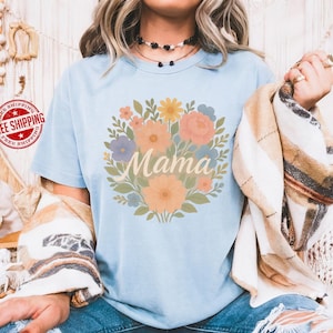 Mother&#39;s Day Gift Shirt for Her, Cute Mama T-Shirt, First Mother&#39;s Day Tee, Pregnancy Announcement Shirt, Girl Mom Birthday Gift, Girl Mom