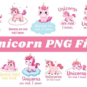 Cute Unicorn Png for Kids T-shirt
