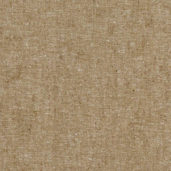 E064-1371 Taupe from Essex Yarn Dyed Linen Blend Fabric by Robert Kaufman - 1 yard