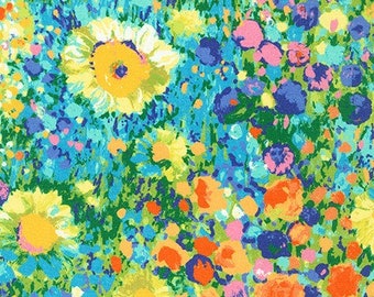 1 Yard Robert Kaufman Floral Fabric SRKD-19148-205 from Painterly Petals