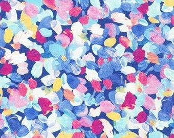 1 Yard Robert Kaufman Floral Fabric SRKD-20265-61 Periwinkle from Painterly Petals