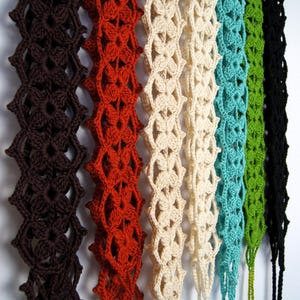 Boho handmade crochet belt. Knitted cotton belt with wooden beads. Festival, Casual & Cocktail Outfit Accessory. Custom sizes and colors.