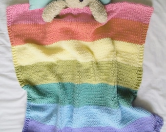 Rainbow baby blanket knitting pattern free hotsell