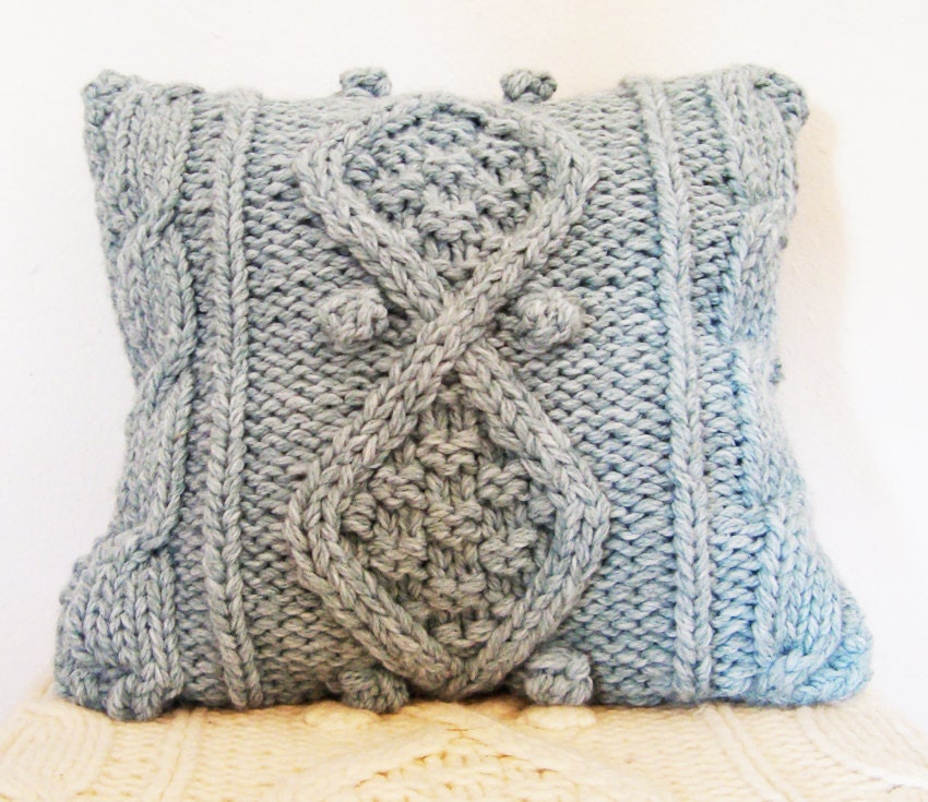 KNITTING PATTERN for chunky cable knit cushion cover Etsy