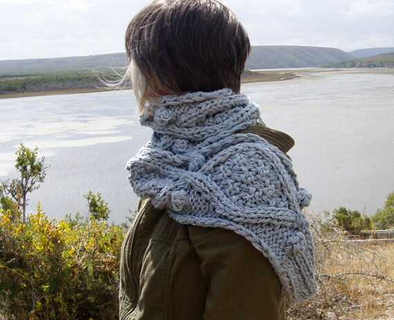 Cotton 2024 knit scarf