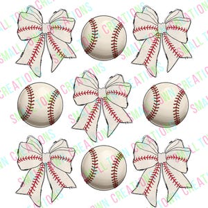 Baseball Coquette Collage PNG - Digital Download - DTF - Sublimation - PNG - Bild - Sport