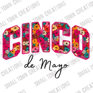 Cinco De Mayo Floral PNG - Téléchargement numérique