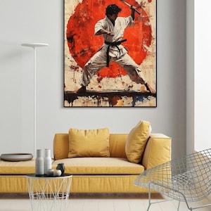 Karate Kid Digitale druckbare Wandkunst.