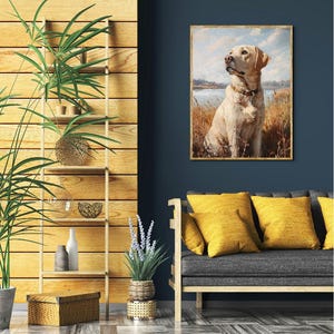 Labrador Dog Digital Printable Wall Art.