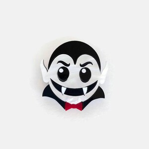 Vampire Halloween Brooch, Unique Spooky Style Dracula Brooch Pin, Creepy Cute Monster Halloween Jewelry for Women, Retro Horror Jewelry Pin