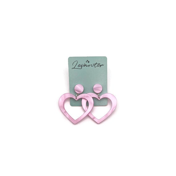 Leuke hartjes oorbellen met extra kralen bedel | Jewels by Lynn