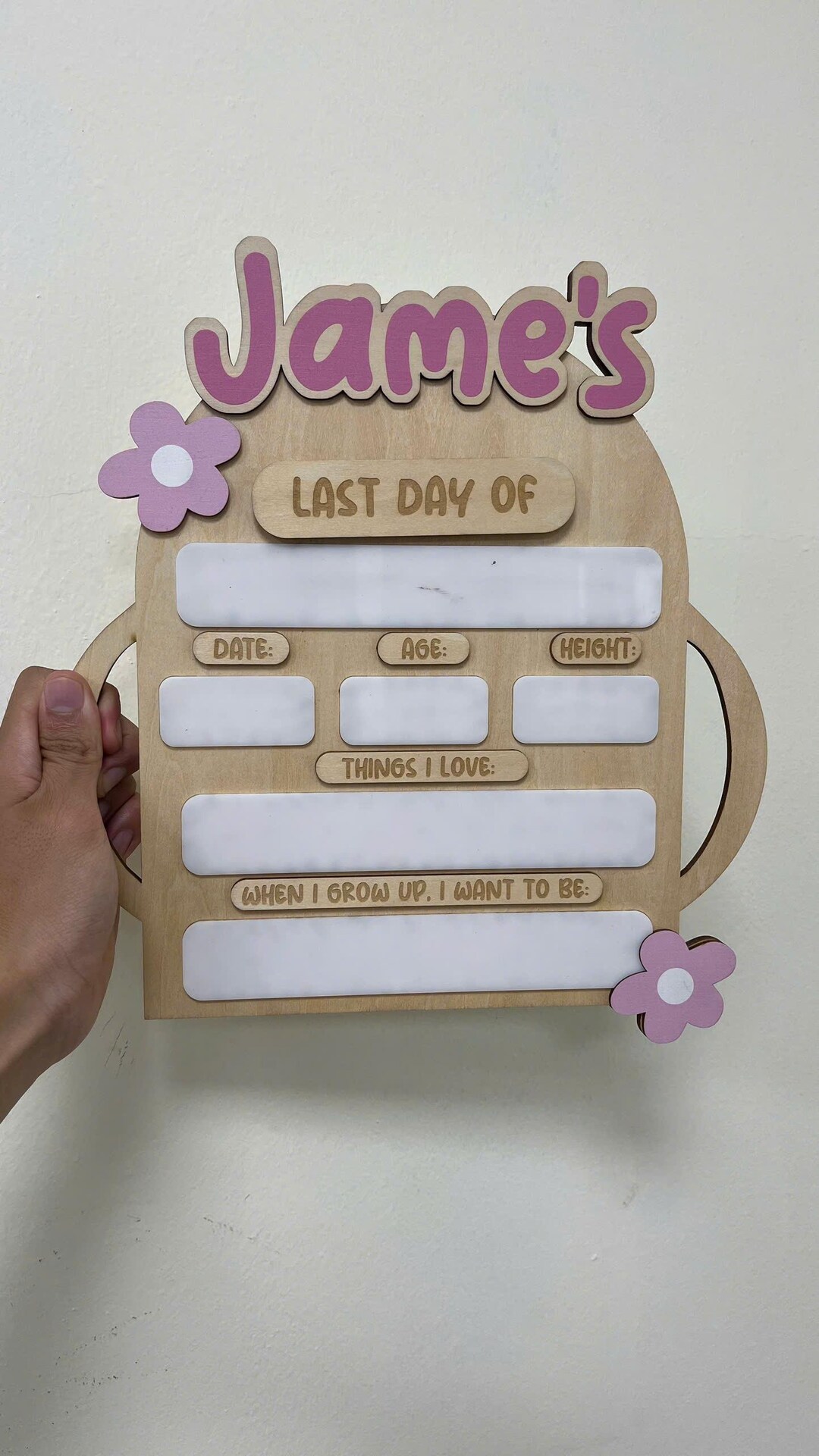 Custom Wooden Last Day of School Board: Reusable Photo Prop - Etsy