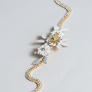 Gold rhinestone sash, Thin gold sash, Thin bridal belt
