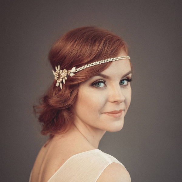 how to wear a 1920s headpiece