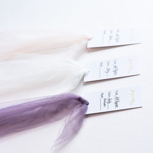 soft English tulle swatches