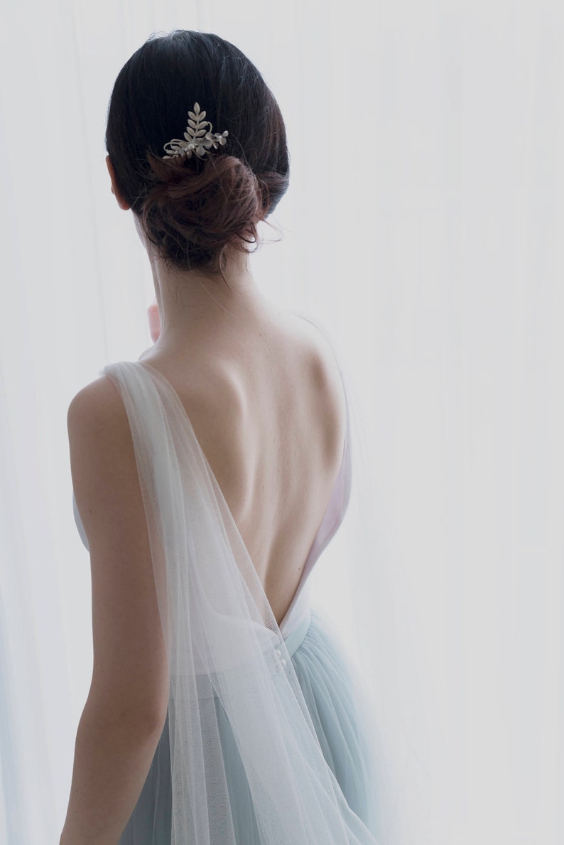Draped bridal cape Modern veil Custom color cape veil Bridal cape Bridal cape veil Cape veil Wedding cape