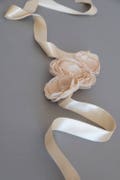 Rustic wedding sash, Wedding belt, Flower sash, Beige wedding sash, Champagne belt, Floral bridal belt - ZEA
