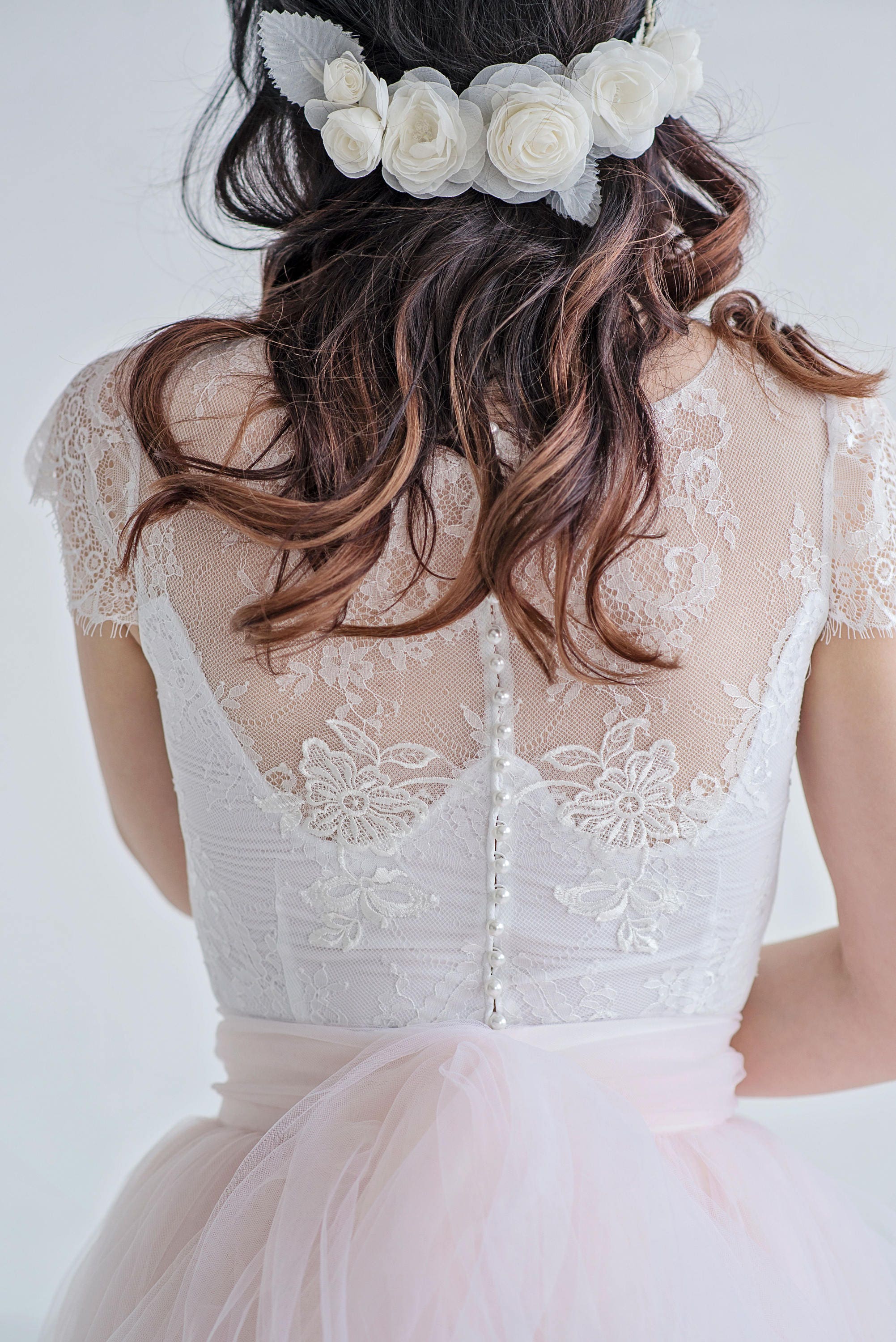 bridal headpieces floral