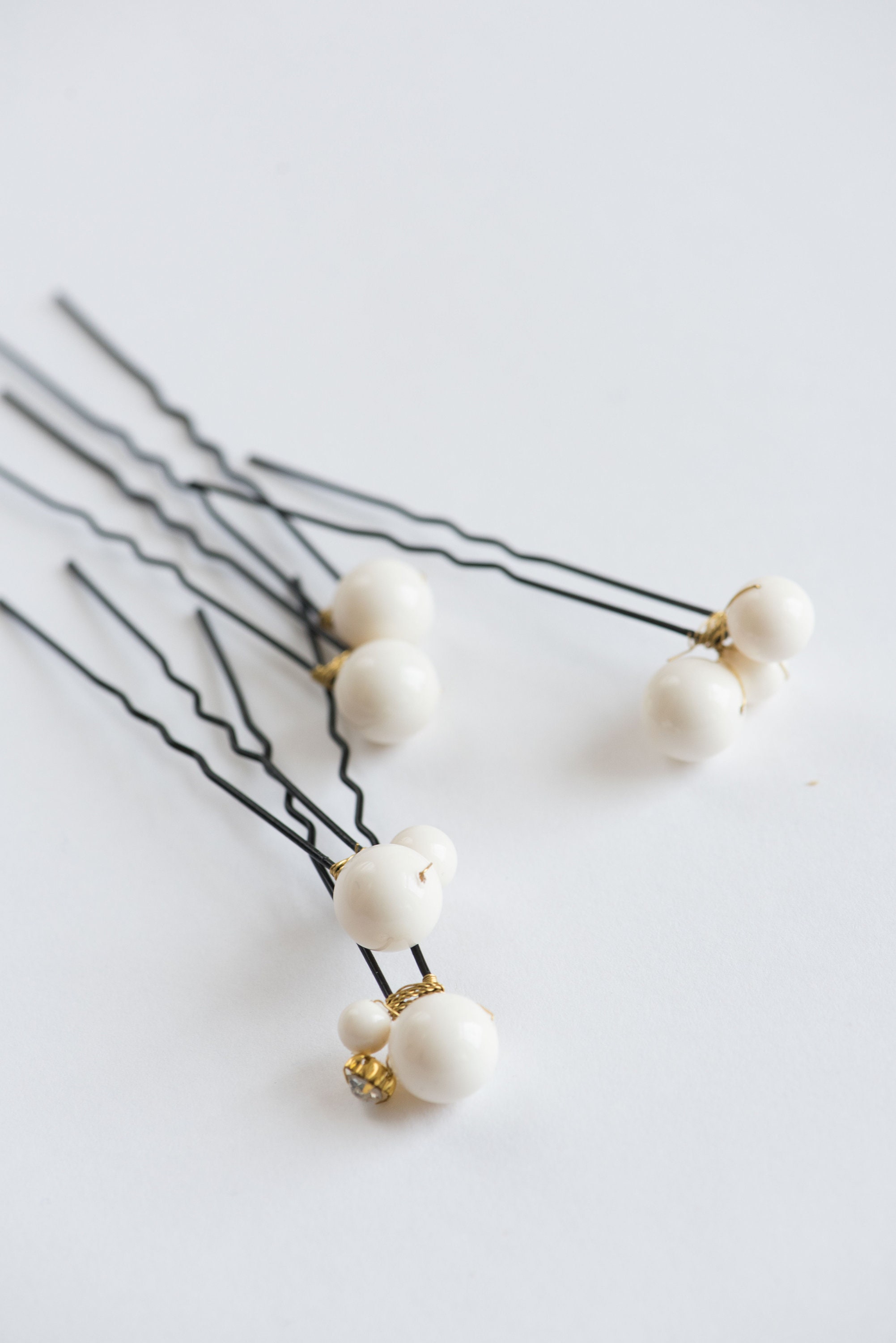 Pearl hair pins Large pearl hair accessory Alsa Etsy