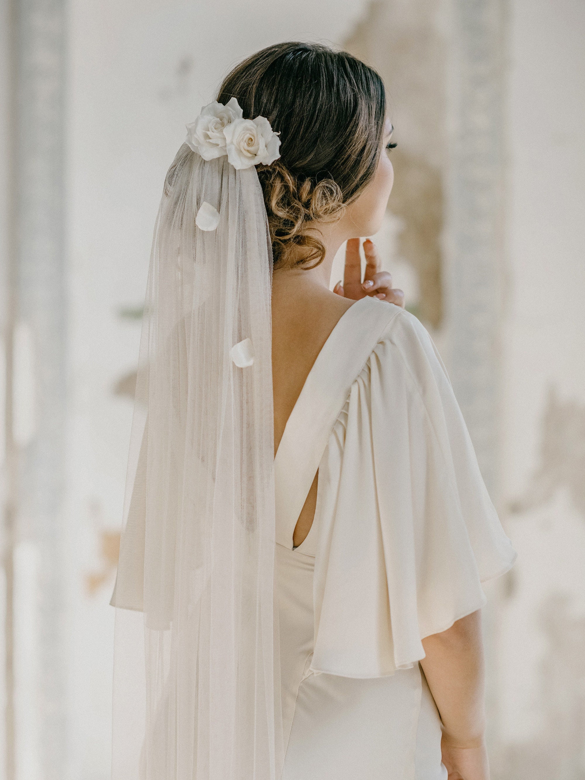 Rosette Bridal Veil - Etsy