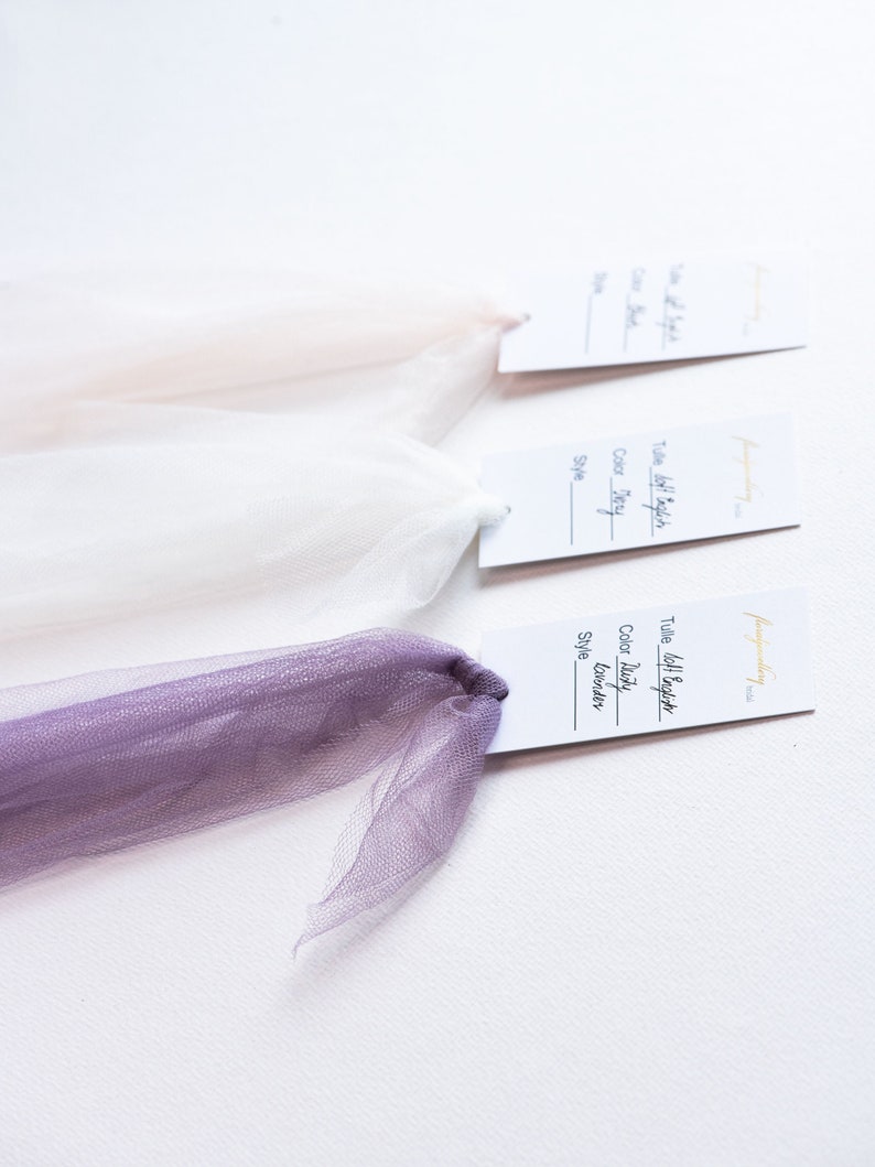 soft English tulle swatches