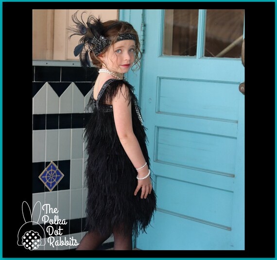 feather flapper dress