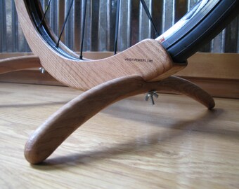 wood bike holder